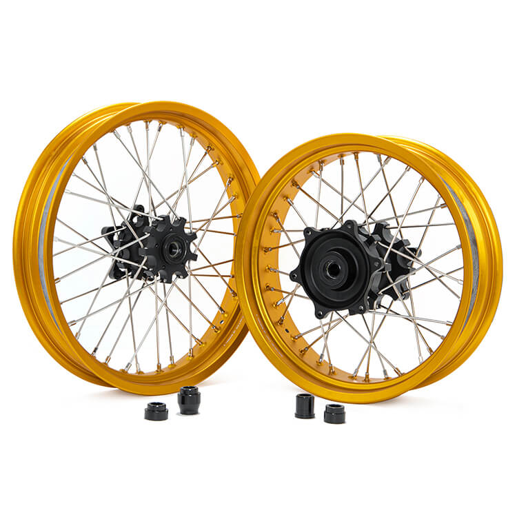 G310 Tubeless Spoke Wheels Front & Rear Supermoto Wheels 17 Inch 19 Inch