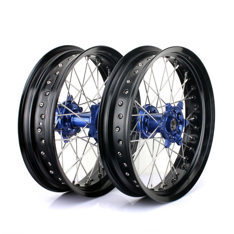 Custom Motorcycle Wheels Set 17'' 18'' 19'' 21'' Supermoto Rims Supplier