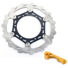  270mm Oversize Motorcycle Brake Rotor Front Floating Brake Disc With CNC Machined Bracket for Dirt Bike