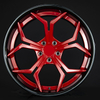 2- Piece Aluminum Car Wheel For Audi 